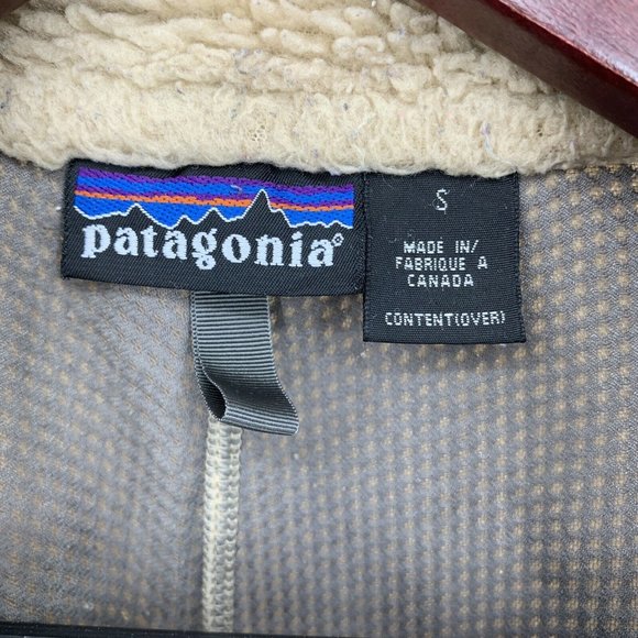 Vintage‎ Patagonia Retro-X Deep Pile Fleece Jacket Oatmeal Gray - Picture 4 of 9